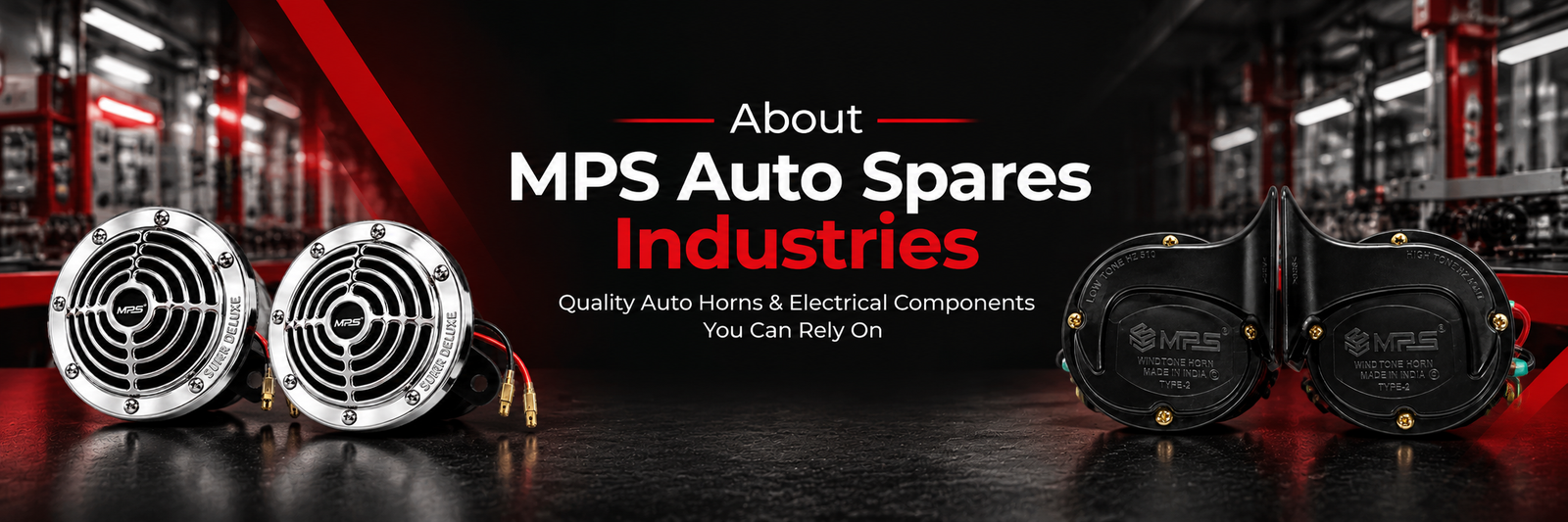 MPS Auto Spares Industries automotive horns and electrical components manufacturer