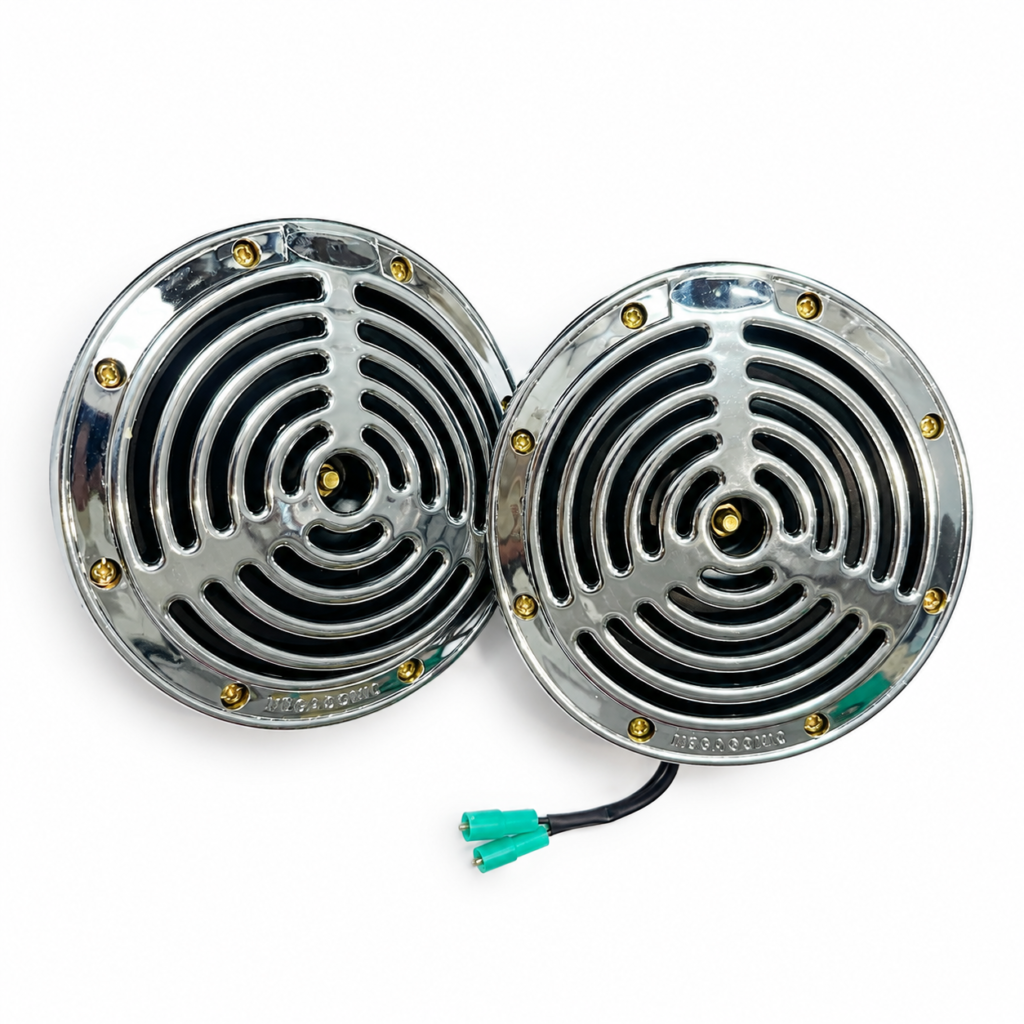 MPS Mega Sonic M150 set of 2 chrome automotive horns